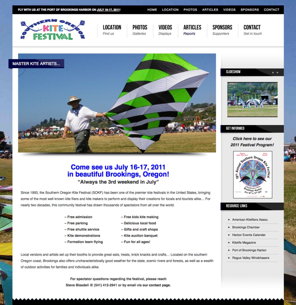 Client: Southern Oregon Kite Festival