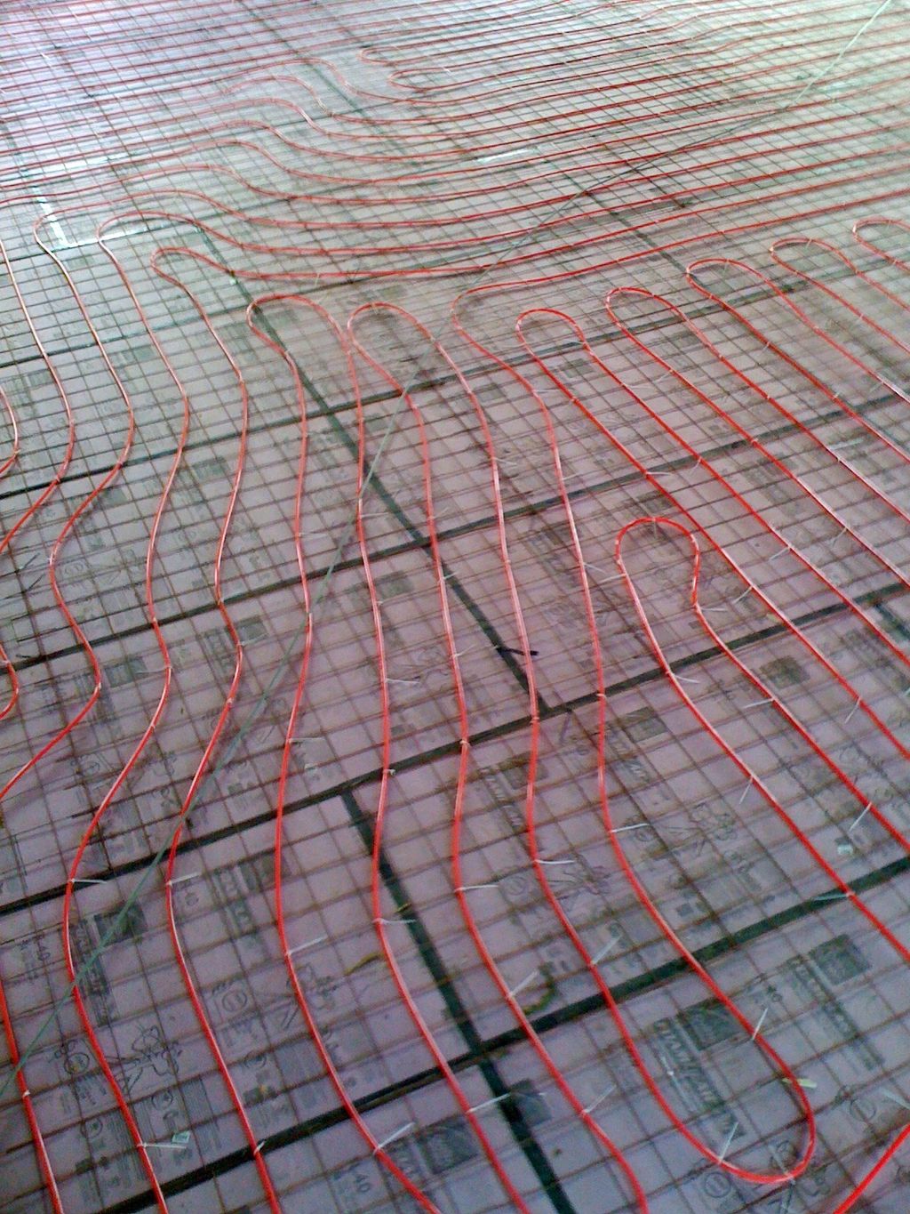 In floor radiant heat for small warehouse. It will