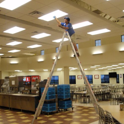 ClearVue can clean those high hard to reach places