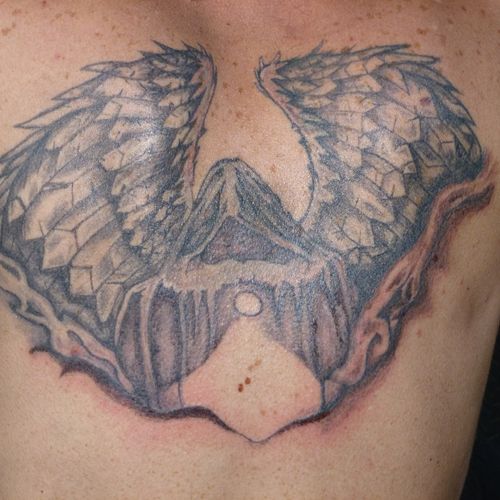 Dark Angel with Wings Session #5:  Follow this Tat