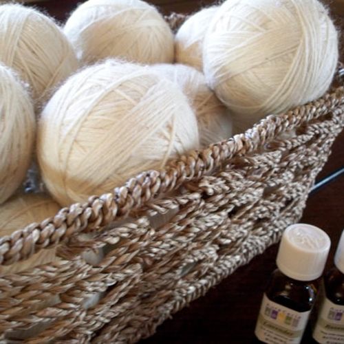 Wool dryer balls- used as an alternative to dryer 