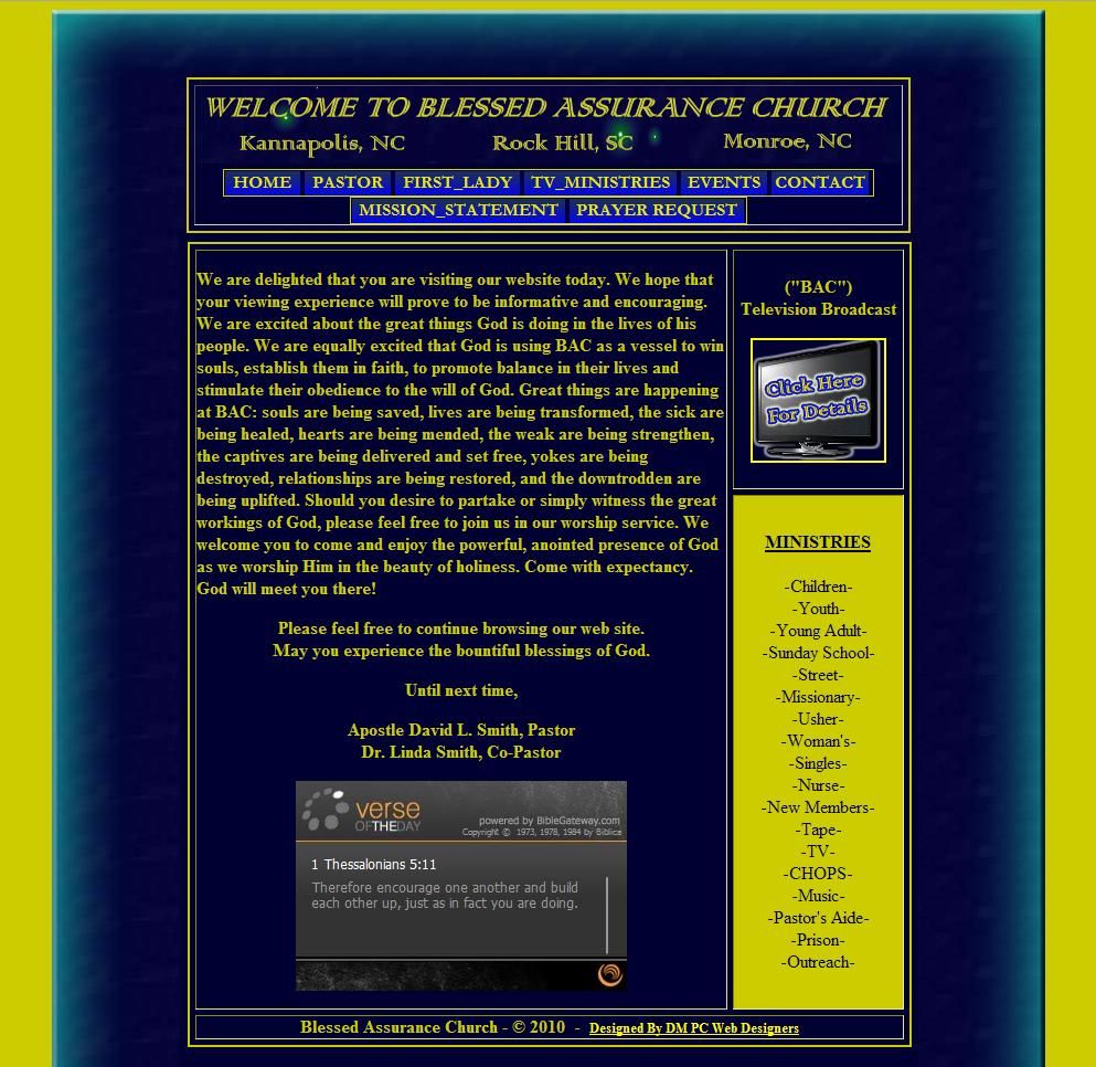 Blessed Assurance Church Built By DMPC Charlotte W