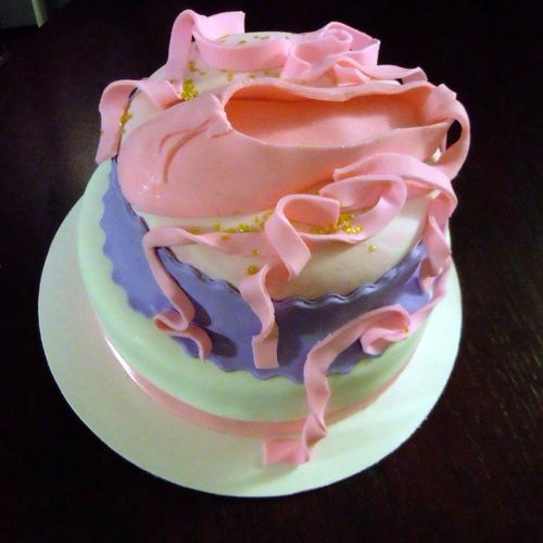 Ballet slipper cake