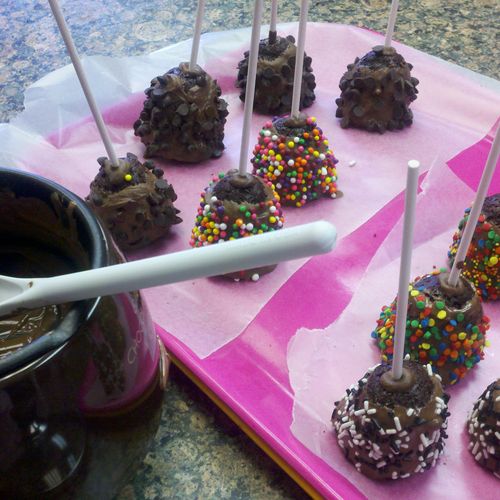 Cake or brownie pops made to match your occasion, 