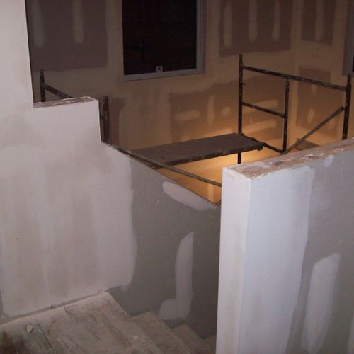 The construction of a new stair case