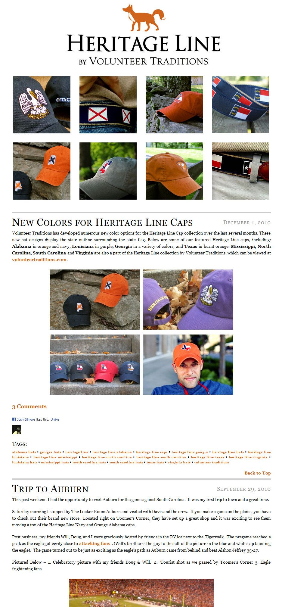 The Heritage Line website (Nashville, TN)