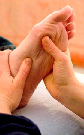 Reflexology treatment