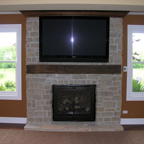 Fireplace Flat Panel Installation
