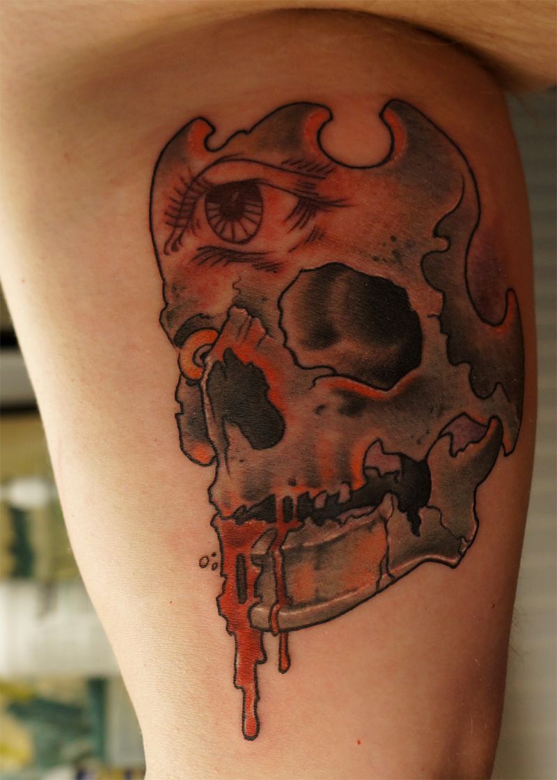 3-eyed skull - Jamie Clinton