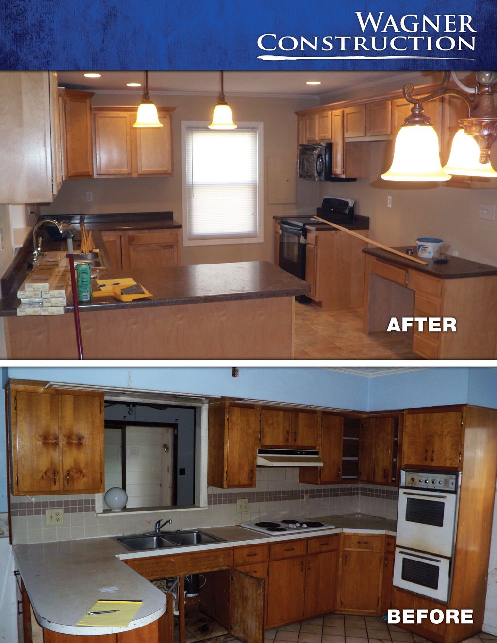 Remodel - before and after (kitchen)
