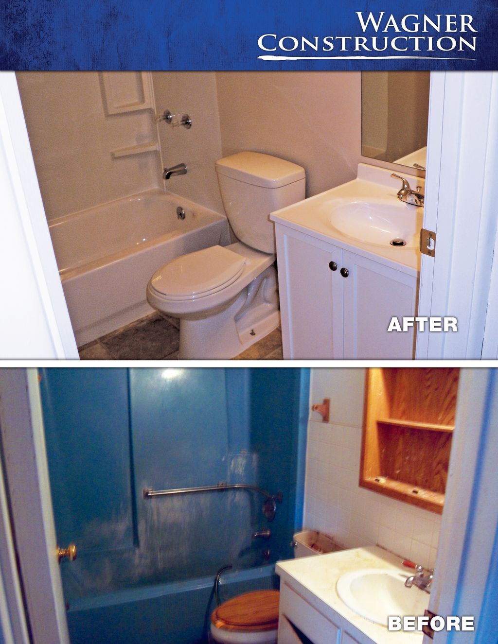 Remodel - before and after (bathroom)
