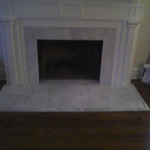and after. Update your old fireplace threshold, ca