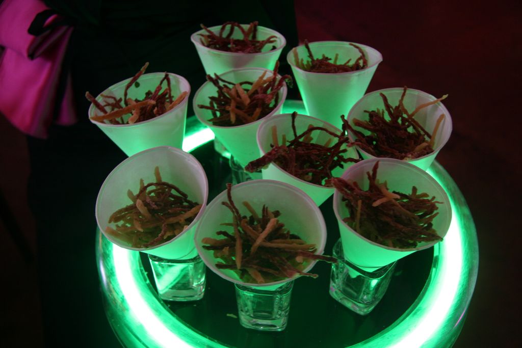 Tray Passed at H'D at a local hotel for a Fun Bar-