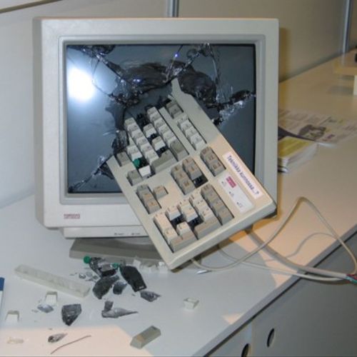 Frustrated and  ready to do this to your Computer?