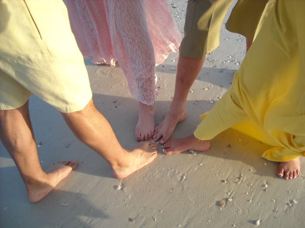 Double wedding on the beach