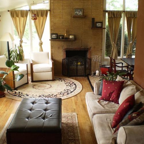 Carol's living room "after".