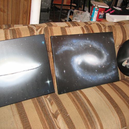 Outer space paintings for kids room