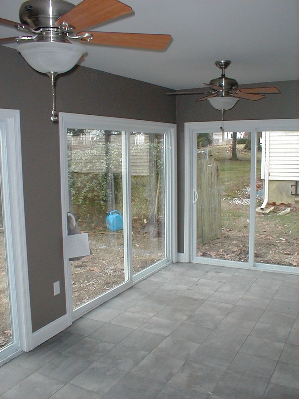 This porch started as a screened in porch.  We add