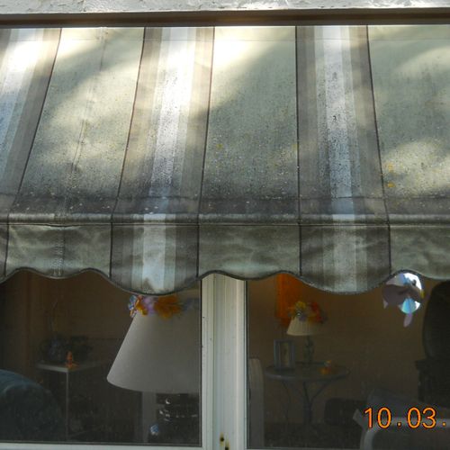 Awning Before Cleaning