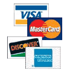 We accept all credit cards, through PayPal!  We al