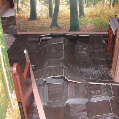 Water Damage wood floor Pittsburgh