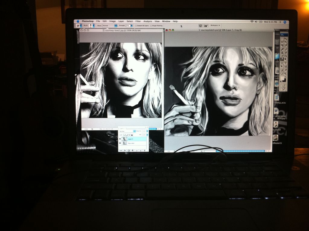 work in progress, realism portrait digital artwork