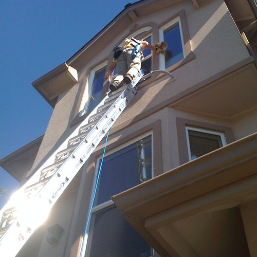 Yep, we do high ladder work.