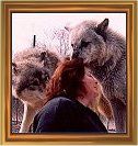 Me, Segoni and Durango at Wolf Mountain Sanctuary,