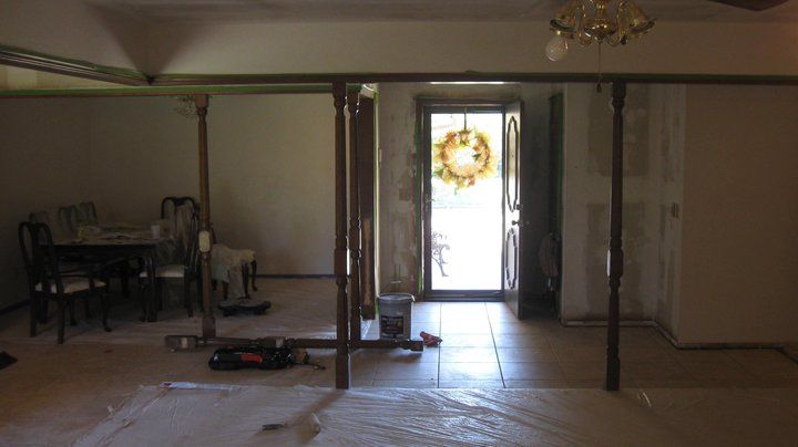 Front Door View Before