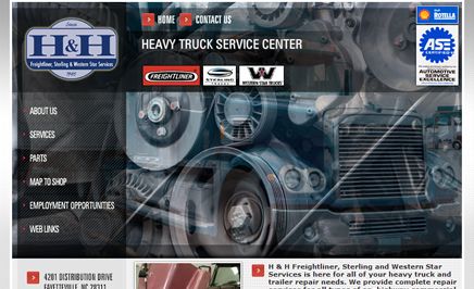 H & H Truck Service website - www.hhtruck.com
