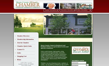 Moore County Chamber of Commerce website - www.moo
