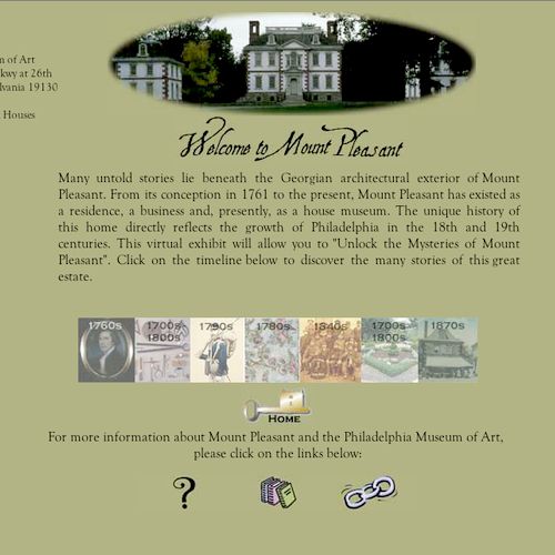Website design for historic house