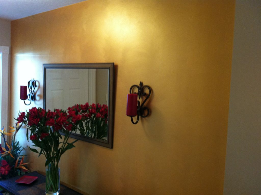 adding light and pizazz to a foyer