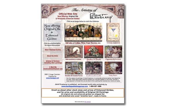 Custom Web sites, including PayPal e-commerce, inc