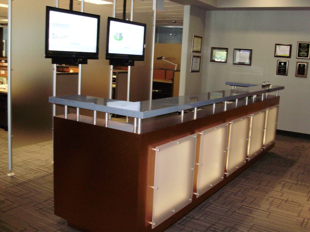 custom reception desk