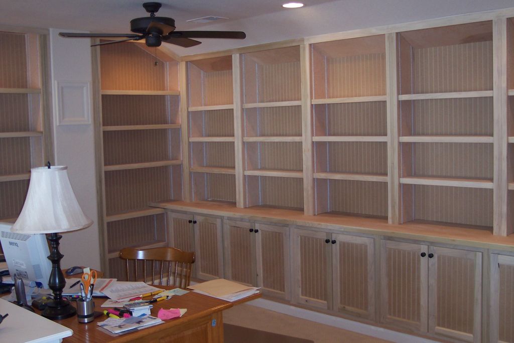 Built in bookcases paintgrade.