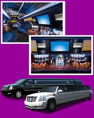 18 passenger stretch Cadillac Escalades