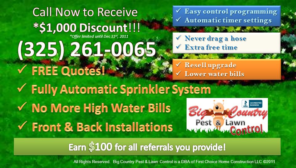 Big Country Pest & Lawn Control