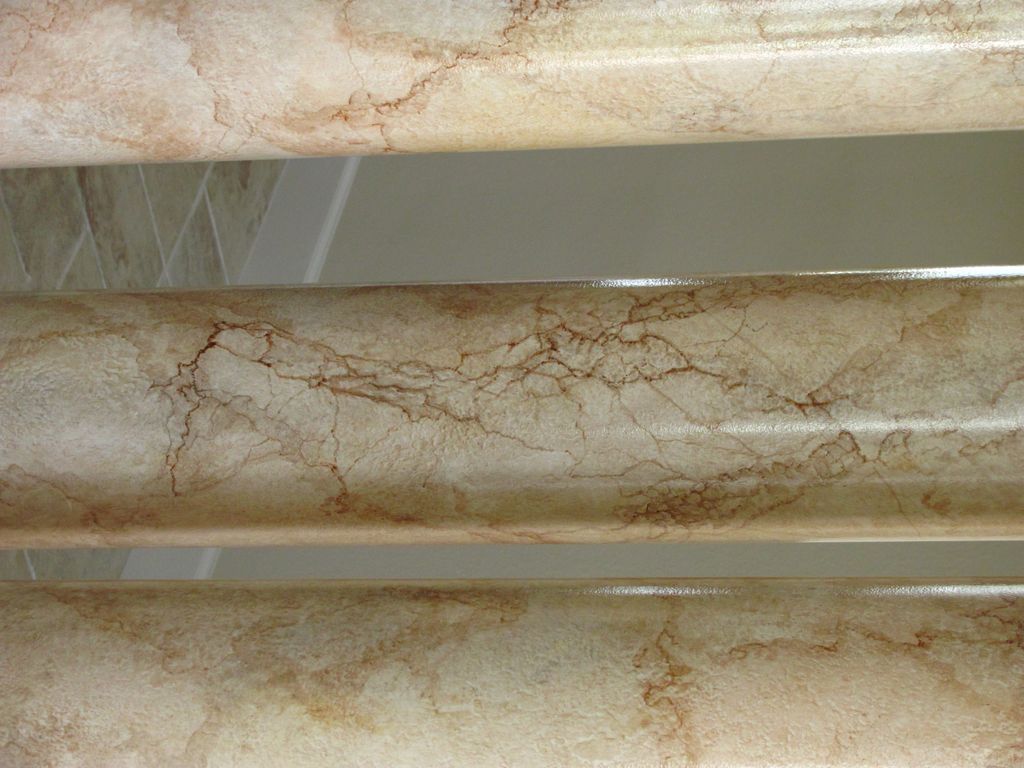 hand painted faux finish marble columns.Naples Fl