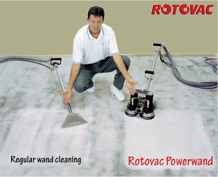 Grossbusters Carpet Cleaning with the Rotovac Powe