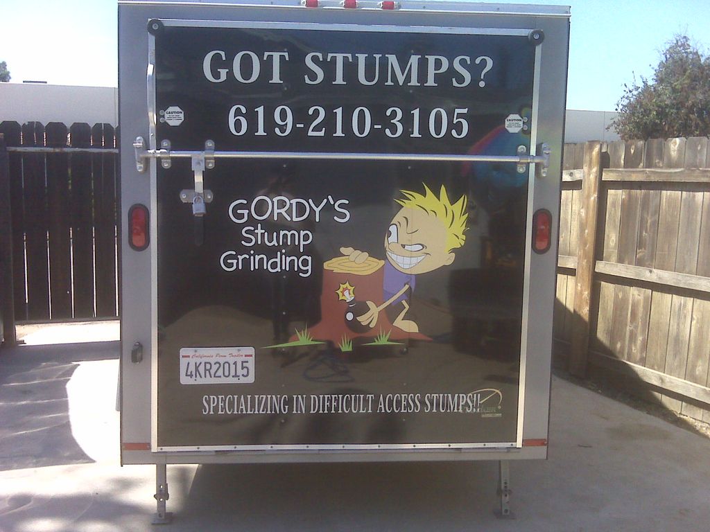 One of our trailers with the Company Logo and Phon