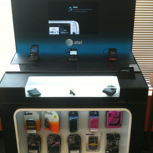 ATT/Blackberry Kiosk Installation.