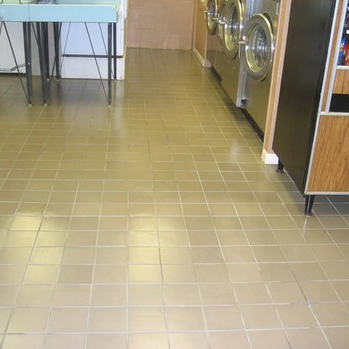 Quarry Tile & Grout Floor - AFTER- Cleaning and Se