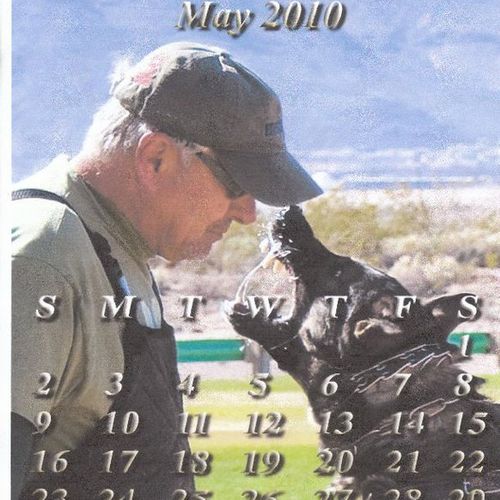 Rick The K9 Coach on the Ray Allen Calender.