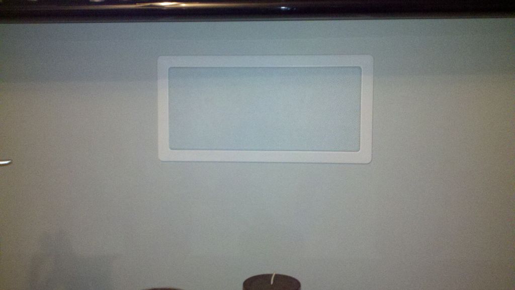 Flush in wall mounted Center Channel.