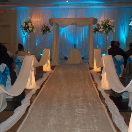 Ask about our lighting packages for wedding ceremo