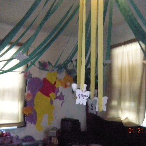 I created Pixie Hollow for a Tinkerbell party for 
