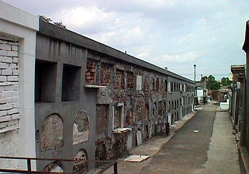 Wall Vaults in Cemetery