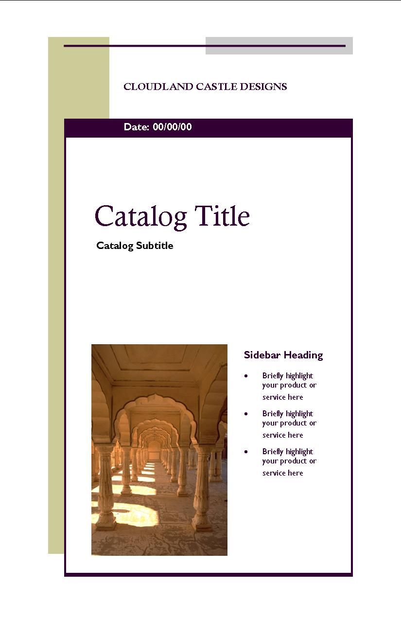 I can make your catalogs for the merchandise or se