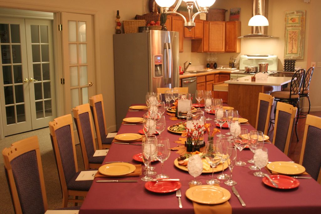 Wine dinner in our tasting kitchen